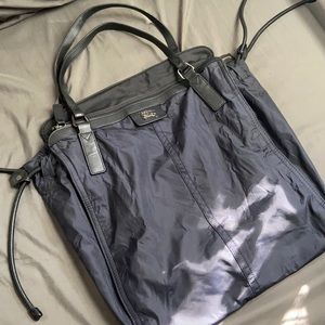 Burberry navy blue tote bag